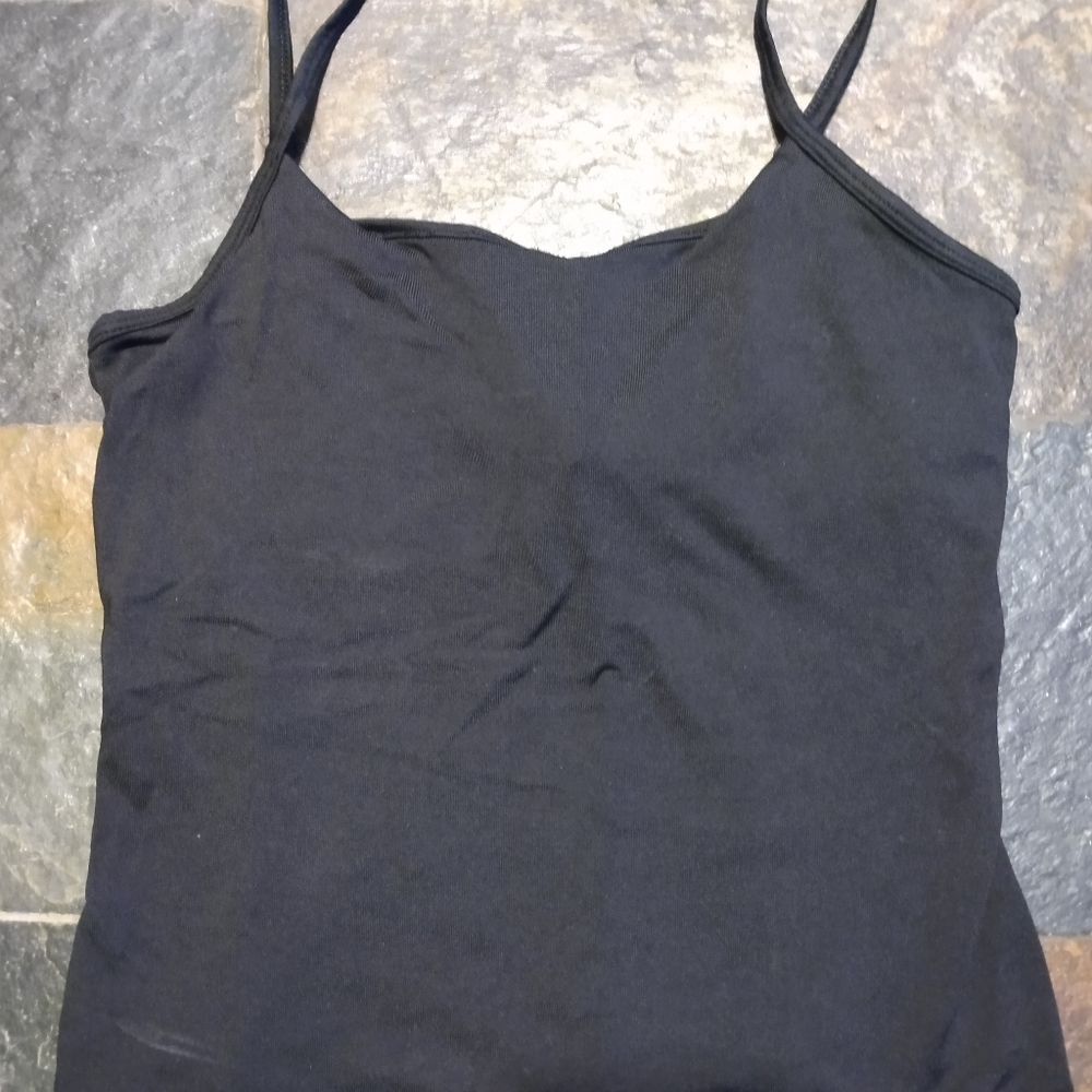 Black Tank top and Blue Sleeveless dress